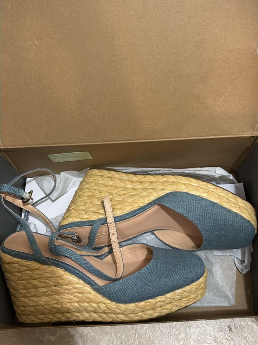 Loft Square Toe Espadrille Wedge